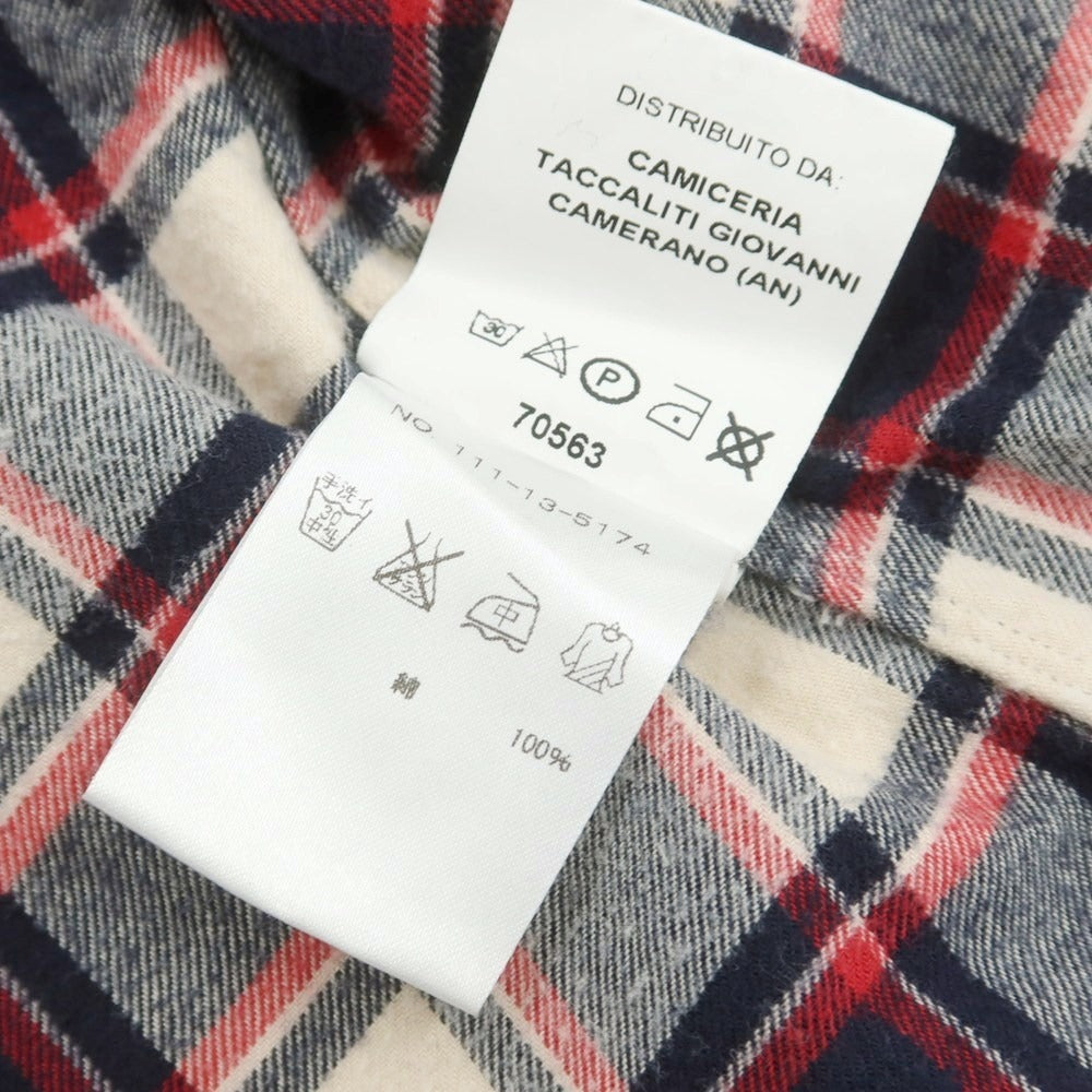 【中古】ギローバー GUY ROVER チェック カジュアルシャツ ネイビーxレッド系【 M 】【 状態ランクB 】【 メンズ 】