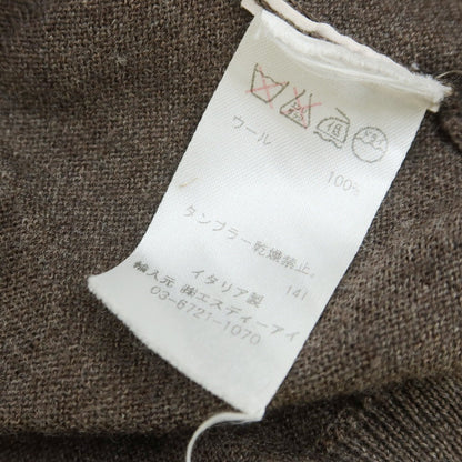 【中古】グランサッソ GRAN SASSO ハイゲージ ウール カーディガン ブラウン【 46 】【 状態ランクC 】【 メンズ 】