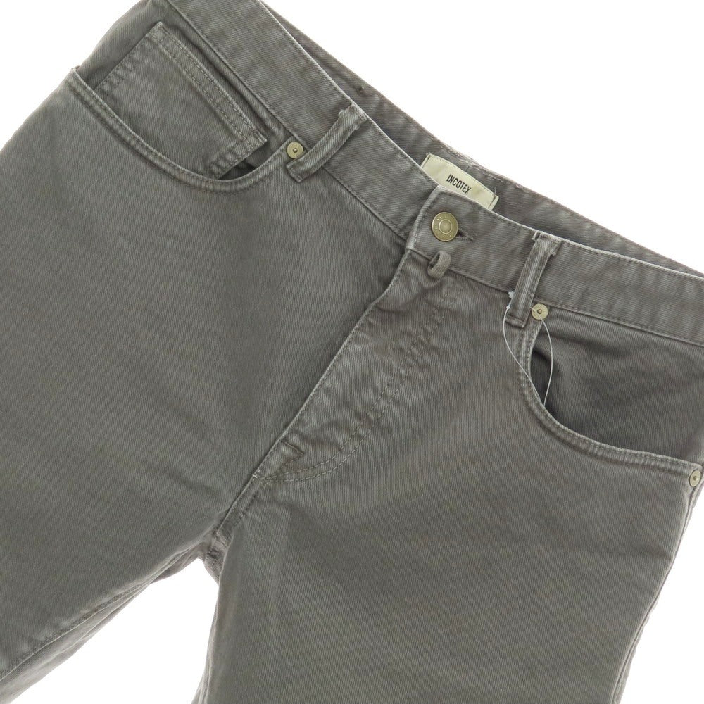 【中古】インコテックス INCOTEX ストレッチコットン デニムパンツ グレー【 32 】【 状態ランクC 】【 メンズ 】
