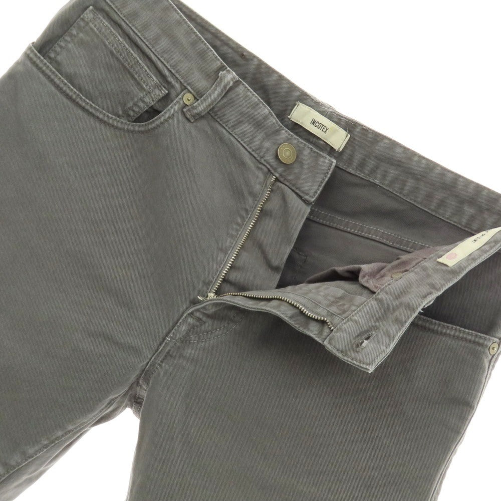 【中古】インコテックス INCOTEX ストレッチコットン デニムパンツ グレー【 32 】【 状態ランクC 】【 メンズ 】