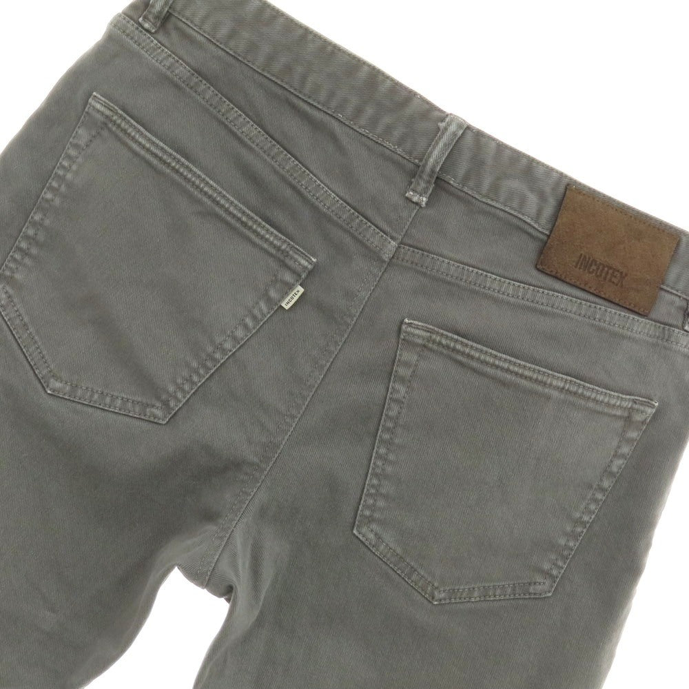 【中古】インコテックス INCOTEX ストレッチコットン デニムパンツ グレー【 32 】【 状態ランクC 】【 メンズ 】