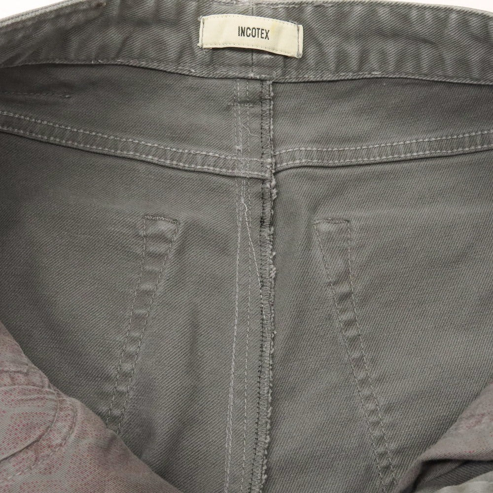 【中古】インコテックス INCOTEX ストレッチコットン デニムパンツ グレー【 32 】【 状態ランクC 】【 メンズ 】