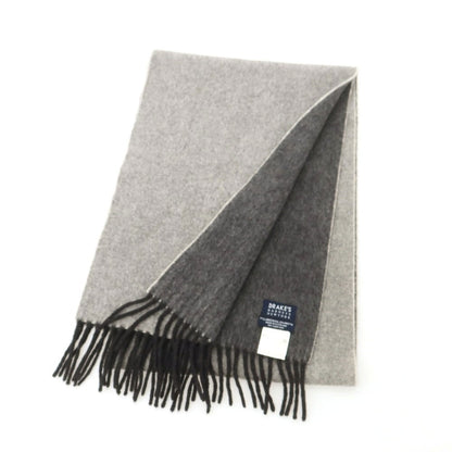 【中古】ドレイクス DRAKES ウールアンゴラ マフラー グレー【 状態ランクC 】【 メンズ 】