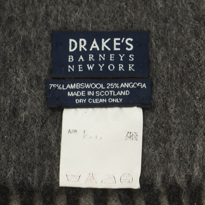 【中古】ドレイクス DRAKES ウールアンゴラ マフラー グレー【 状態ランクC 】【 メンズ 】
