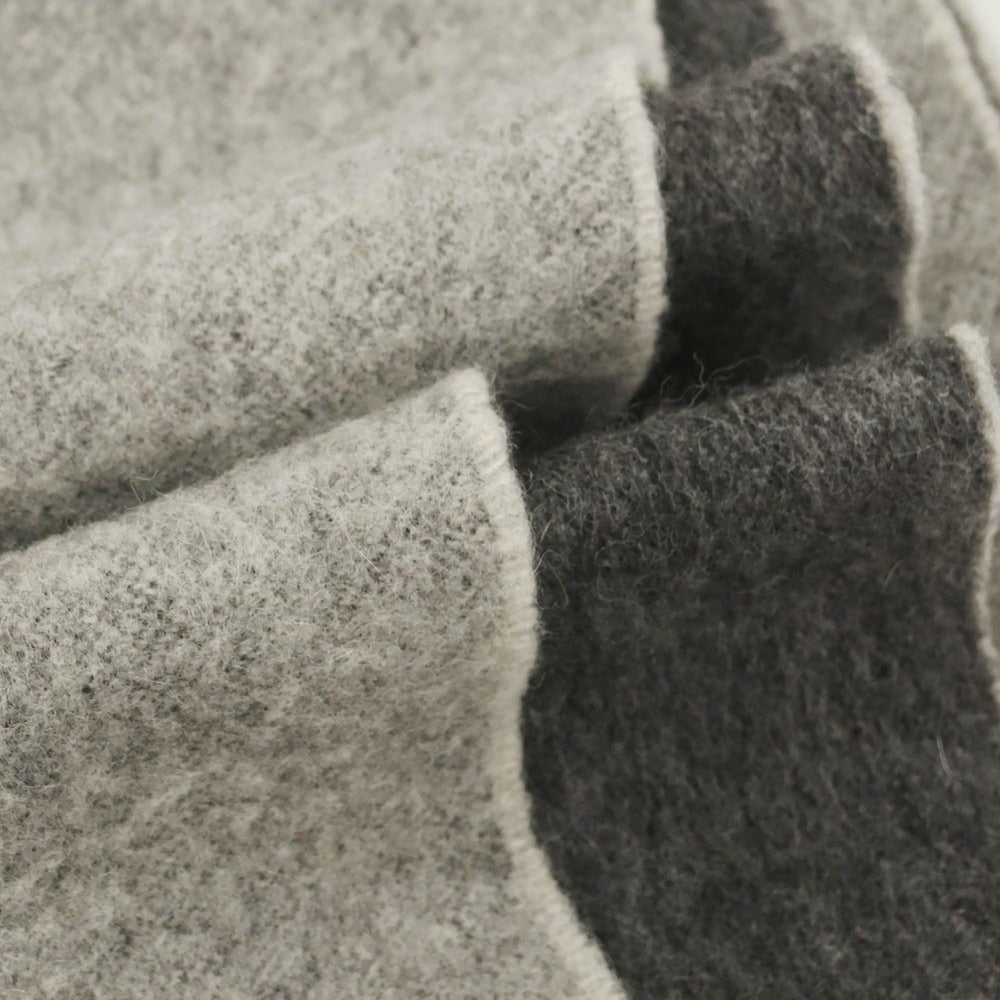 【中古】ドレイクス DRAKES ウールアンゴラ マフラー グレー【 状態ランクC 】【 メンズ 】