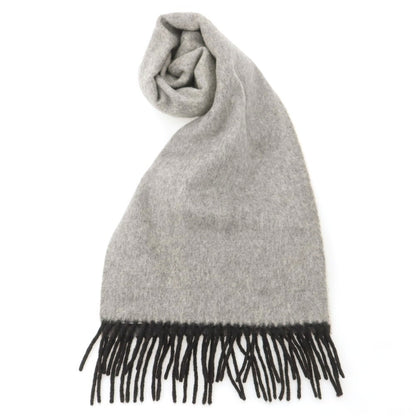 【中古】ドレイクス DRAKES ウールアンゴラ マフラー グレー【 状態ランクC 】【 メンズ 】