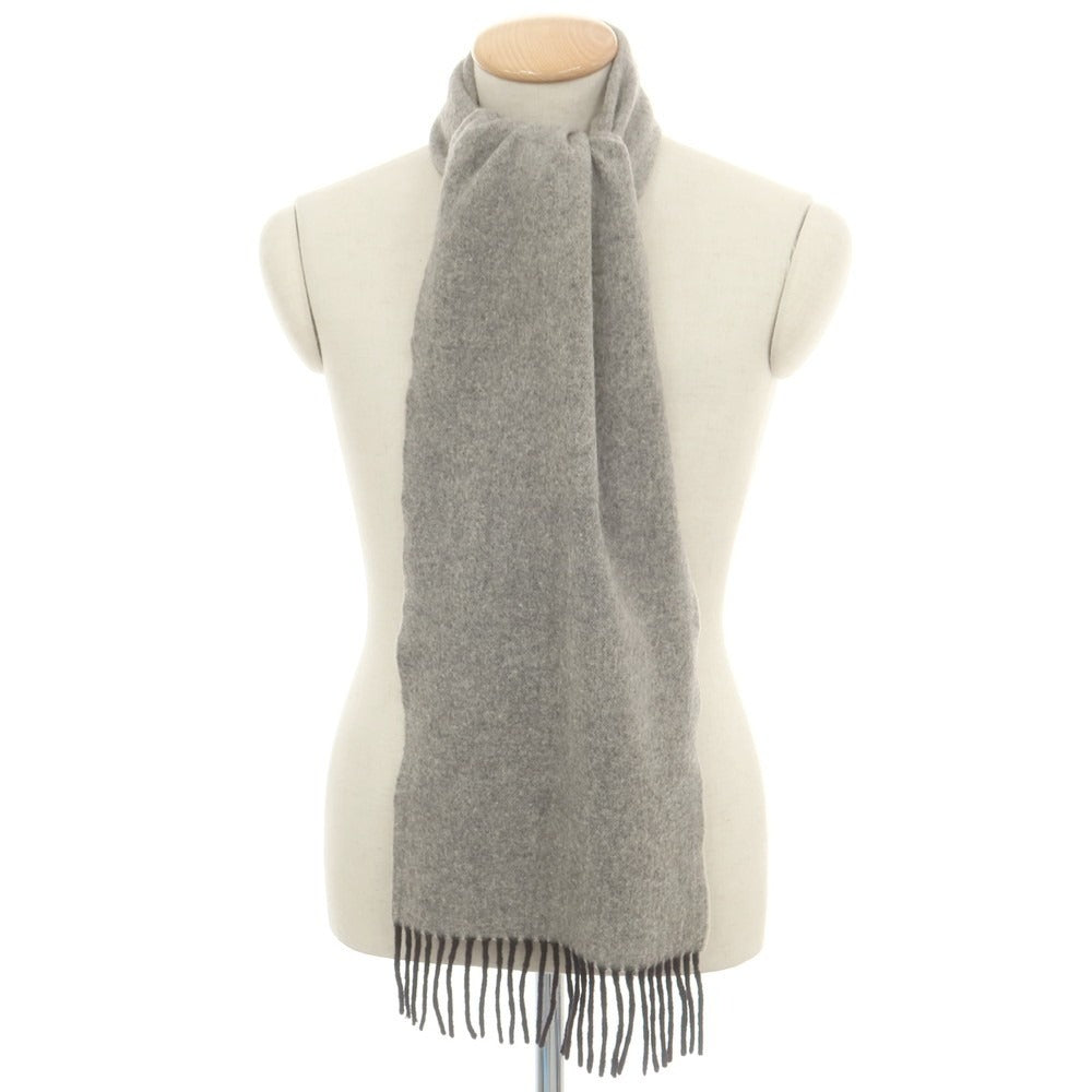 【中古】ドレイクス DRAKES ウールアンゴラ マフラー グレー【 状態ランクC 】【 メンズ 】