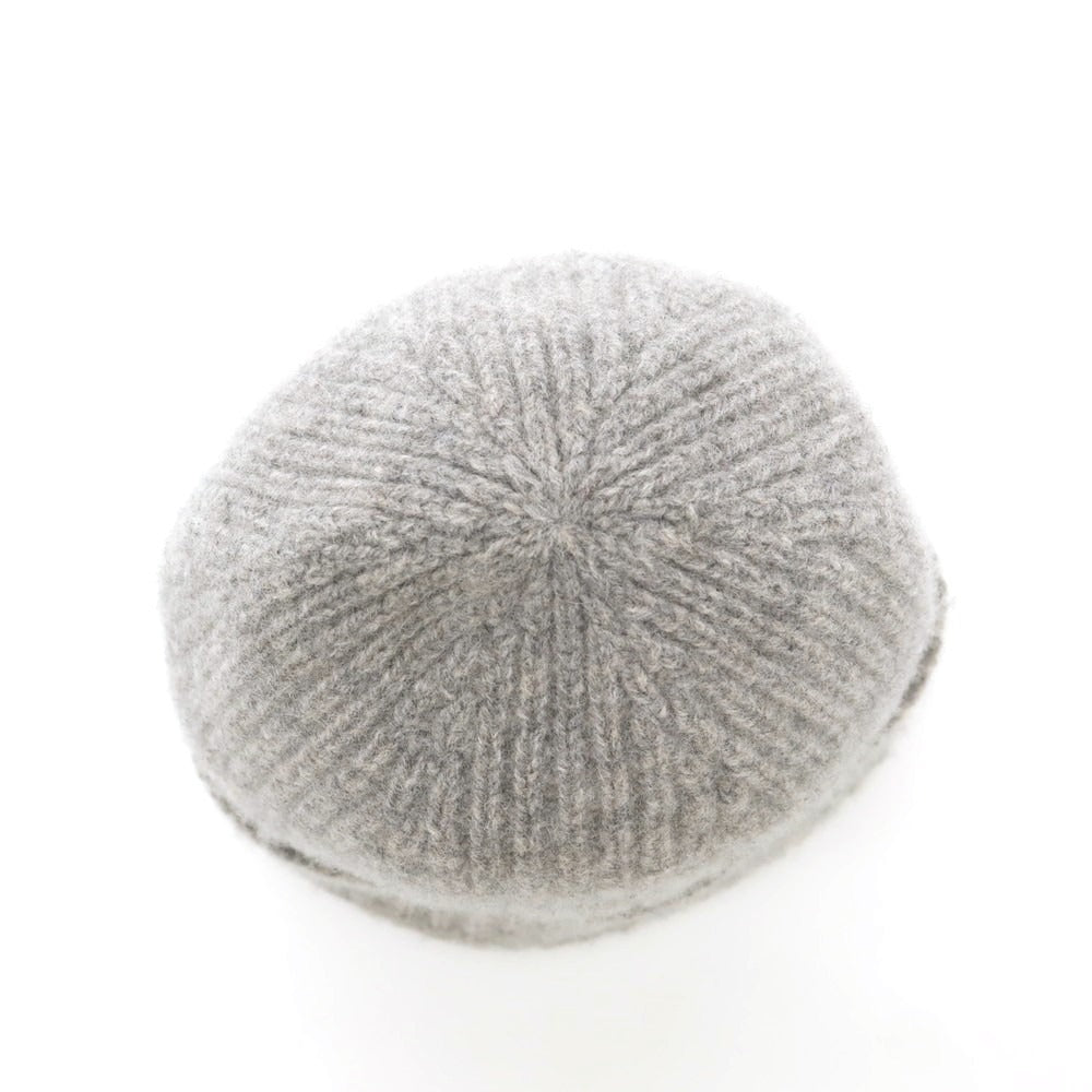 【中古】ウィリアムロッキー WILLIAM LOCKIE ウール ニットキャップ ライトグレー【 状態ランクB 】【 メンズ 】