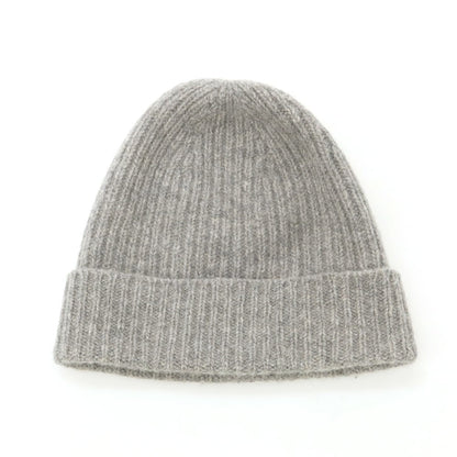 【中古】ウィリアムロッキー WILLIAM LOCKIE ウール ニットキャップ ライトグレー【 状態ランクB 】【 メンズ 】