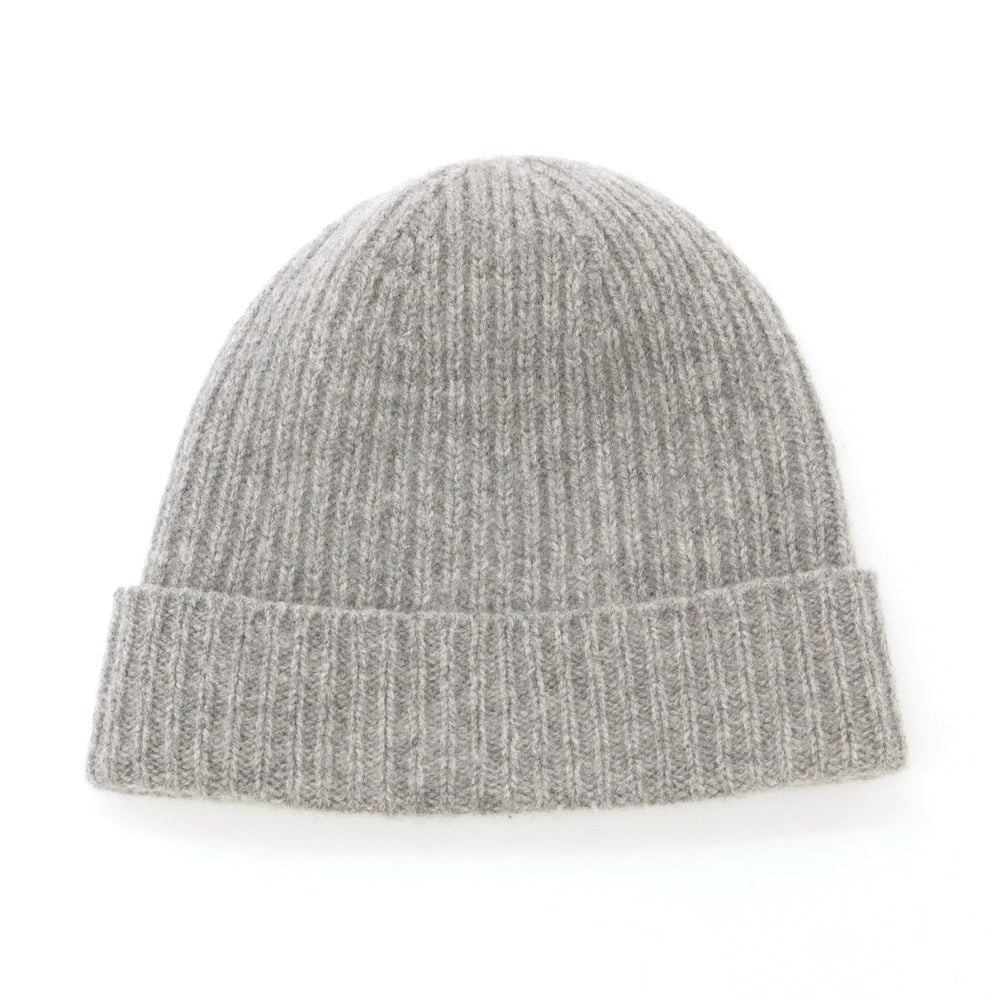 【中古】ウィリアムロッキー WILLIAM LOCKIE ウール ニットキャップ ライトグレー【 状態ランクB 】【 メンズ 】