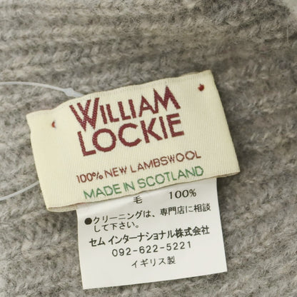 【中古】ウィリアムロッキー WILLIAM LOCKIE ウール ニットキャップ ライトグレー【 状態ランクB 】【 メンズ 】