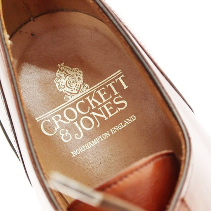 【中古】クロケットアンドジョーンズ CROCKETT&amp;JONES DURHAM Uチップ ドレスシューズ ブラウン【 7 E 】【 状態ランクB 】【 メンズ 】