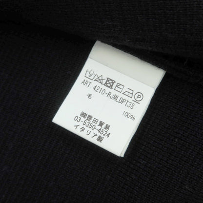 【中古】フィリッポ デ ローレンティス FILIPPO DE LAURENTIIS ウール ジャケット型 ダブルブレスト カーディガン ブラック【 46 】【 状態ランクA 】【 メンズ 】