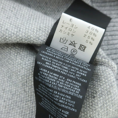 【中古】ピーエムディーエス PMDS ウールレーヨンナイロンカシミヤ クルーネック プルオーバーニット ライトグレー【 S 】【 状態ランクA 】【 メンズ 】