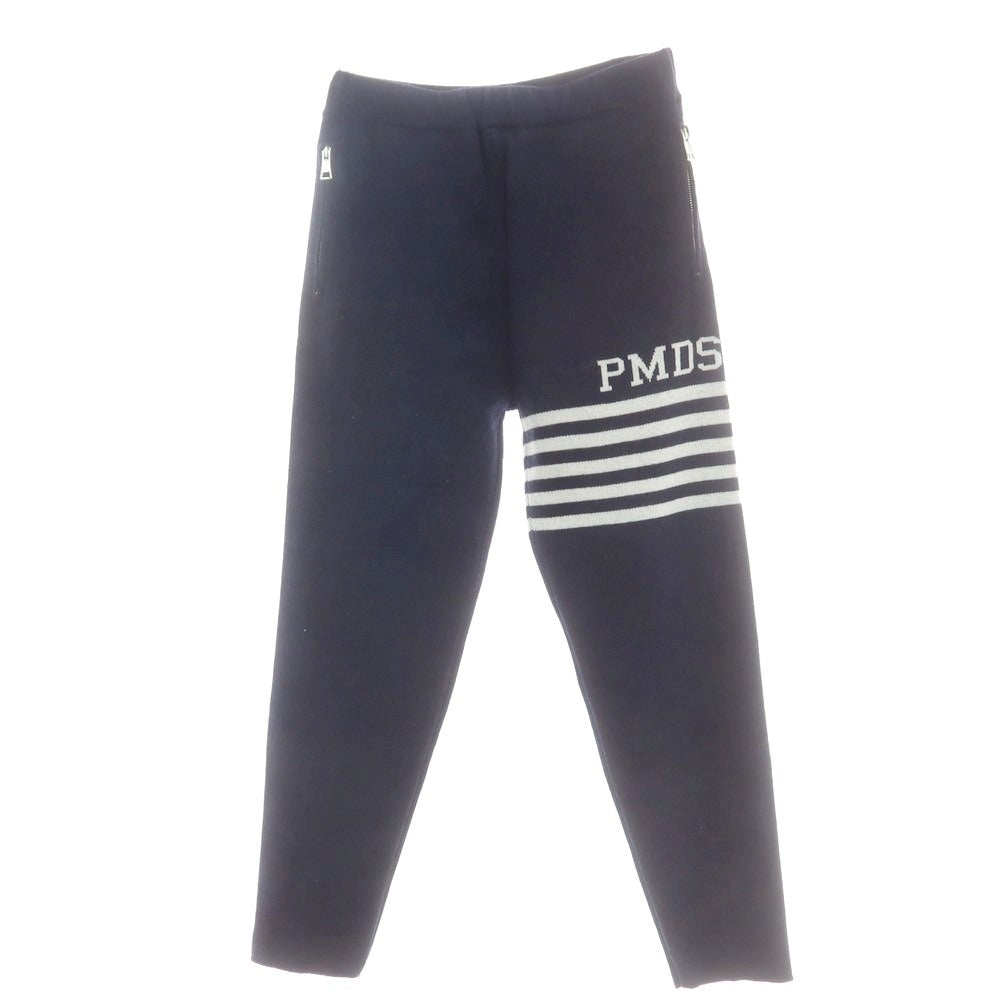 【中古】ピーエムディーエス PMDS ウールレーヨンナイロンカシミヤ ニット セットアップ ネイビー【 M 】【 状態ランクA 】【 メンズ 】