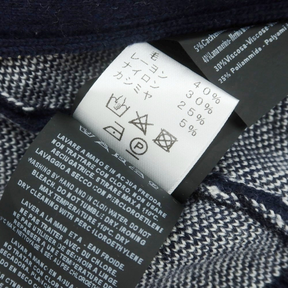 【中古】ピーエムディーエス PMDS ウールレーヨンナイロンカシミヤ ニット セットアップ ネイビー【 M 】【 状態ランクA 】【 メンズ 】