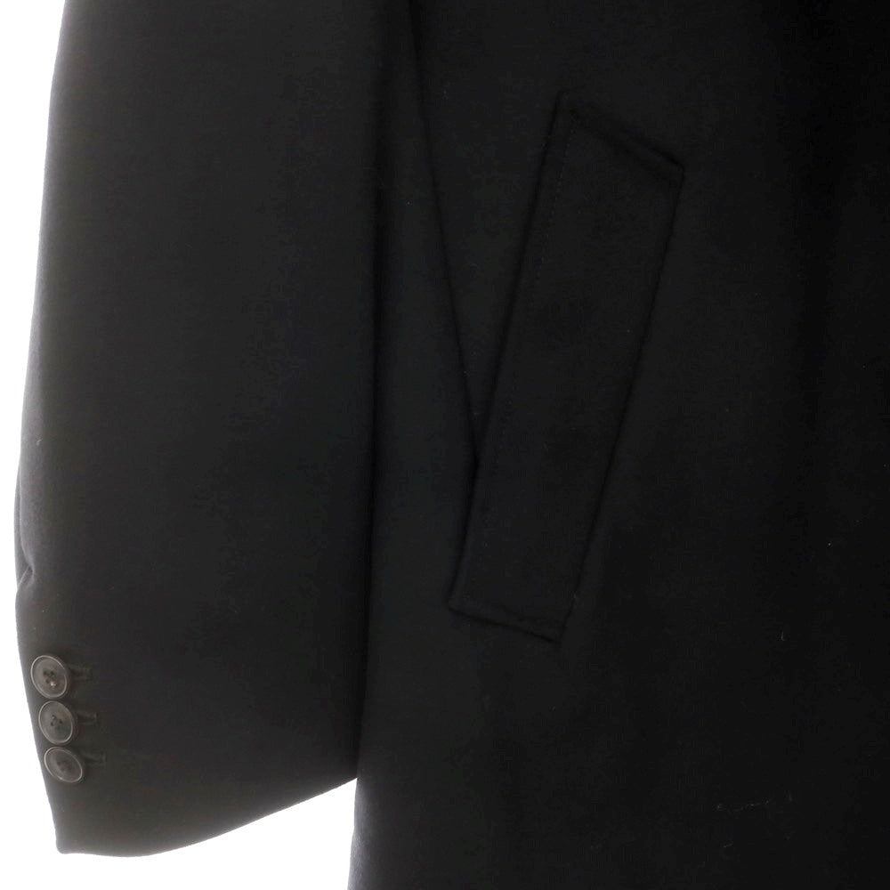 【中古】ウノピュウノウグァーレトレ 1piu1uguale3 ウールカシミヤ チェスターフィールドコート ブラック【 6 】【 状態ランクA 】【 メンズ 】