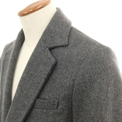 【中古】ウノピュウノウグァーレトレ 1piu1uguale3 ウールカシミヤ チェスターフィールドコート グレー【 4 】【 状態ランクA 】【 メンズ 】