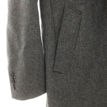 【中古】ウノピュウノウグァーレトレ 1piu1uguale3 ウールカシミヤ チェスターフィールドコート グレー【 4 】【 状態ランクA 】【 メンズ 】