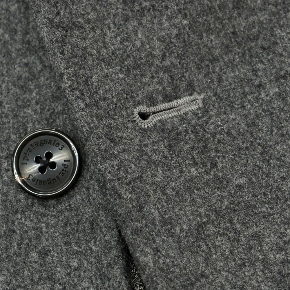 【中古】ウノピュウノウグァーレトレ 1piu1uguale3 ウールカシミヤ チェスターフィールドコート グレー【 4 】【 状態ランクA 】【 メンズ 】