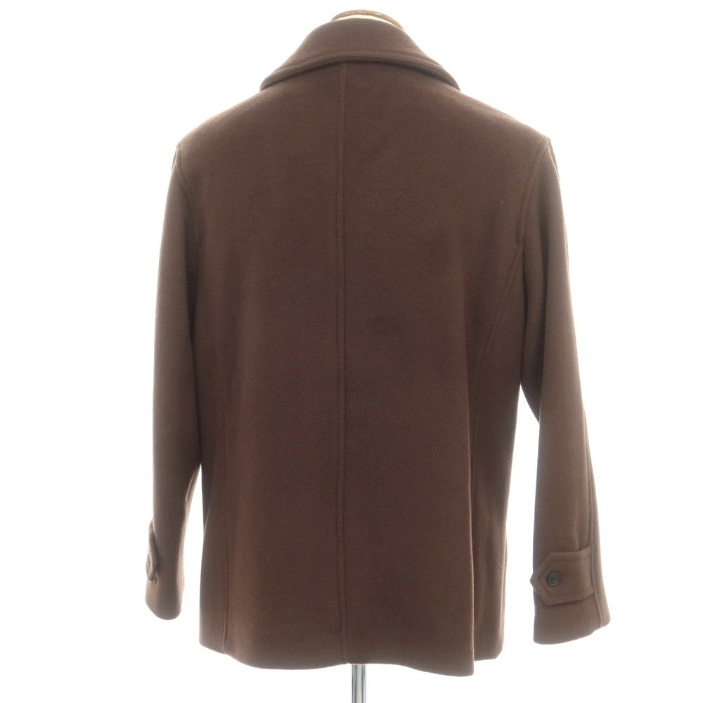 【中古】ウノピュウノウグァーレトレ 1piu1uguale3 ウールコットン ピーコート ブラウン【 4 】【 状態ランクA 】【 メンズ 】