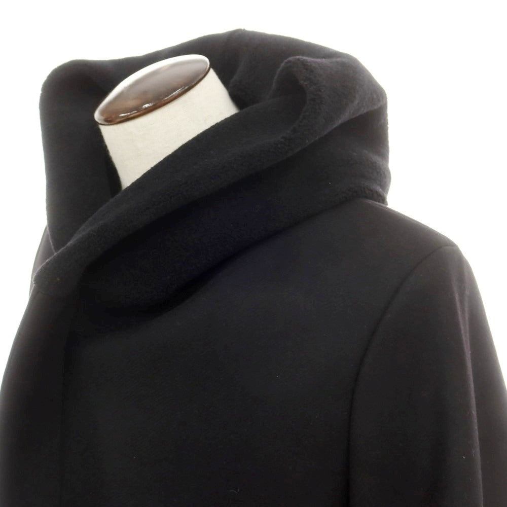 【中古】ウノピュウノウグァーレトレ 1piu1uguale3 ウールナイロンカシミヤ フーデッドコート ブラック【 6 】【 状態ランクA 】【 メンズ 】