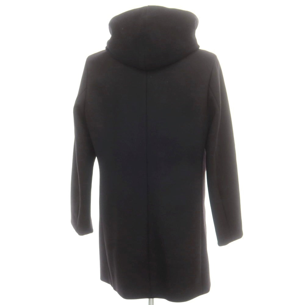 【中古】ウノピュウノウグァーレトレ 1piu1uguale3 ウールナイロンカシミヤ フーデッドコート ブラック【 6 】【 状態ランクA 】【 メンズ 】
