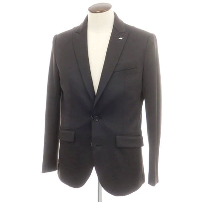 【中古】ウノピュウノウグァーレトレ 1piu1uguale3 ジャージーポリエステル カジュアルジャケット ブラック【 VI 】【 状態ランクA 】【 メンズ 】