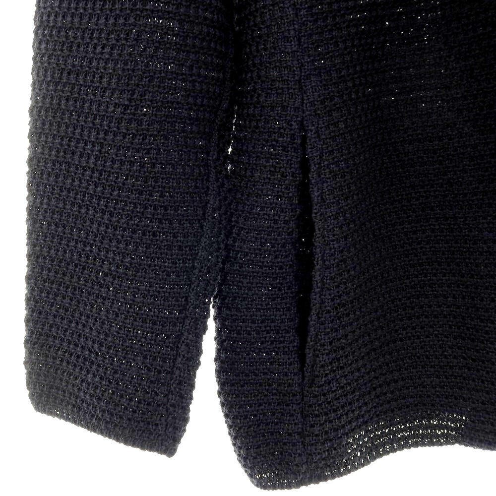 【中古】ウノピュウノウグァーレトレ 1piu1uguale3 コットン 2B ニットジャケット ネイビーブラック系【サイズV】【 状態ランクA 】【 メンズ 】