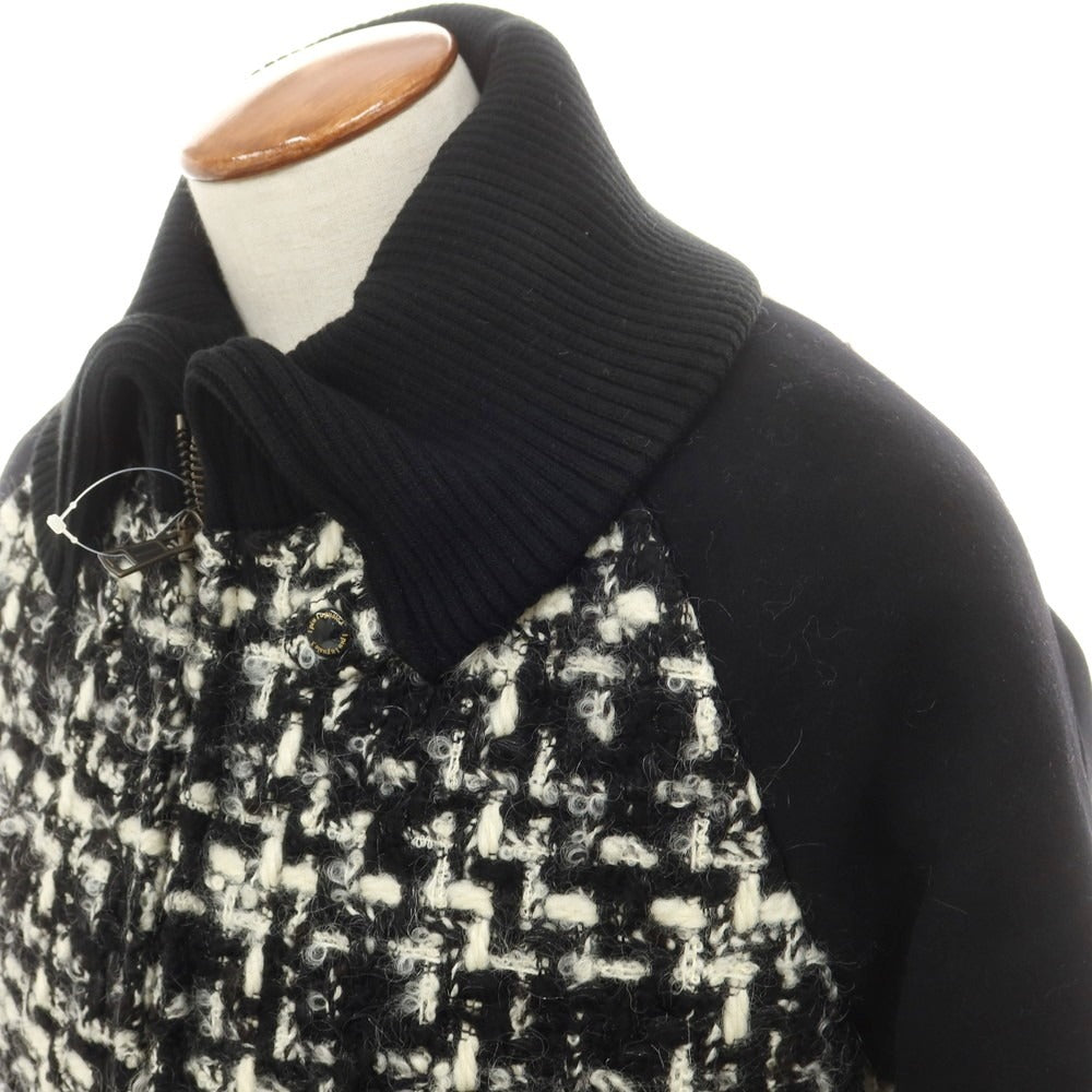 【中古】ウノピュウノウグァーレトレ 1piu1uguale3 ウール ドンキージップスタジアム ジャケット ブラックxホワイト【 4 】【 状態ランクA 】【 メンズ 】