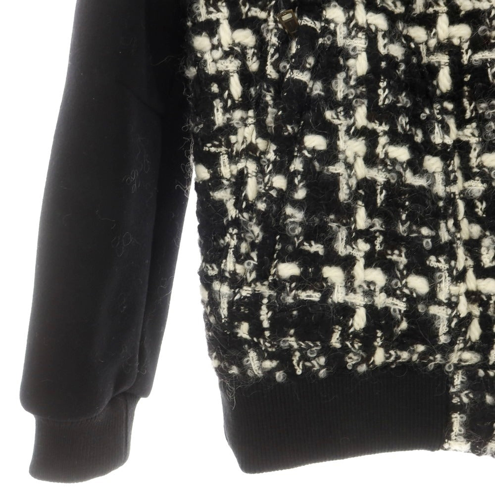 【中古】ウノピュウノウグァーレトレ 1piu1uguale3 ウール ドンキージップスタジアム ジャケット ブラックxホワイト【 4 】【 状態ランクA 】【 メンズ 】