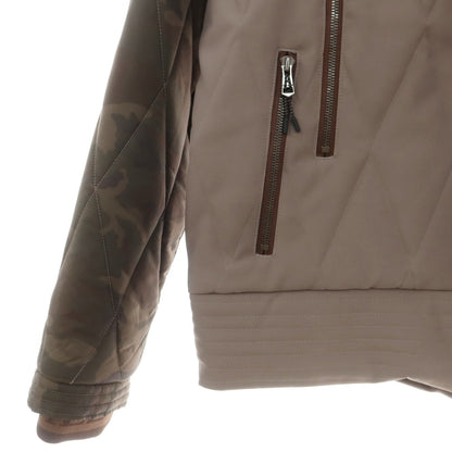 【中古】ウノピュウノウグァーレトレ 1piu1uguale3 ナイロン キルティング 中綿ブルゾン ダークオリーブxグレージュ【 6 】【 状態ランクA 】【 メンズ 】