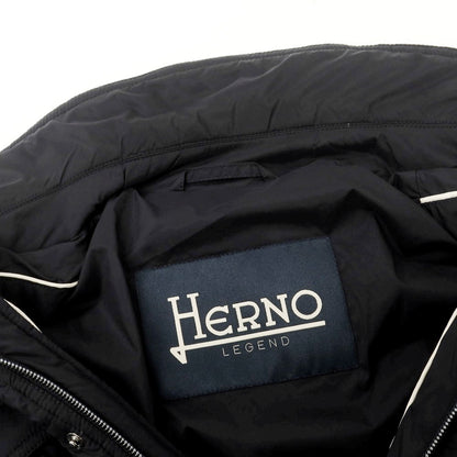 【中古】ヘルノ Herno ナイロン ダウンジャケット ネイビー【 46 】【 状態ランクB 】【 メンズ 】