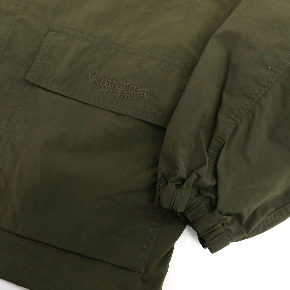 【中古】カリフォルニア ジェネラルストア California General Store ナイロン ワークジャケット ダークオリーブ【 サイズM 】【 状態ランクB 】【 メンズ 】 [BPD]