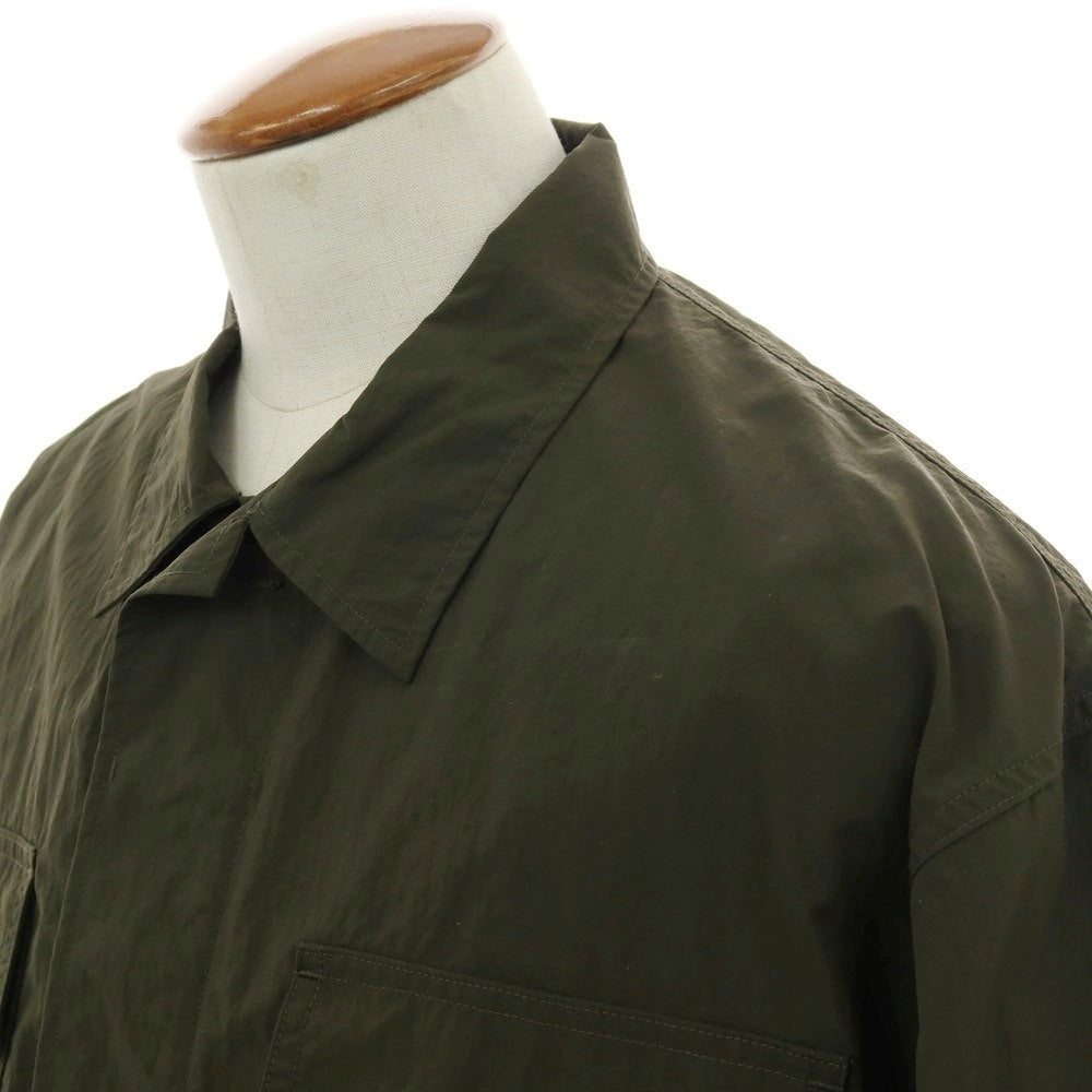 【中古】カリフォルニア ジェネラルストア California General Store ナイロン ワークジャケット ダークオリーブ【 サイズM 】【 状態ランクB 】【 メンズ 】 [BPD]