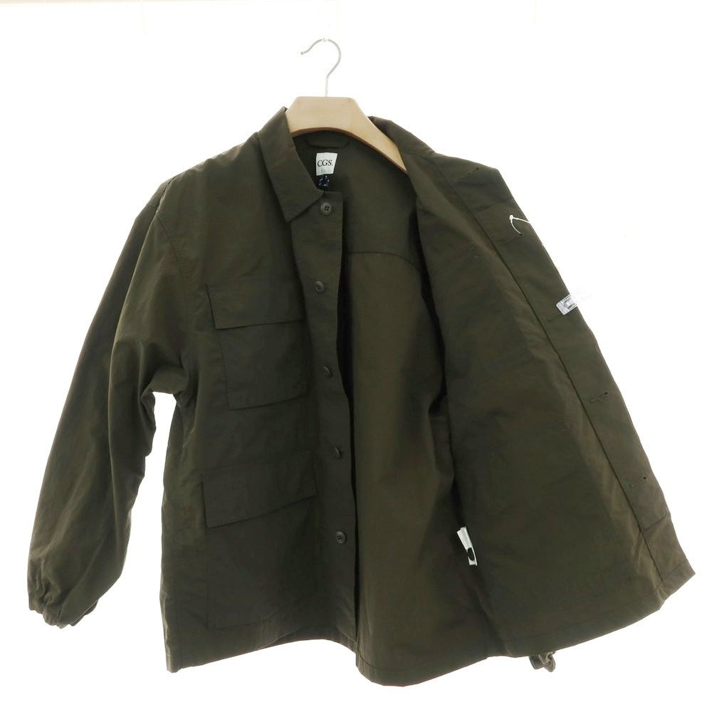 【中古】カリフォルニア ジェネラルストア California General Store ナイロン ワークジャケット ダークオリーブ【 サイズM 】【 状態ランクB 】【 メンズ 】 [BPD]