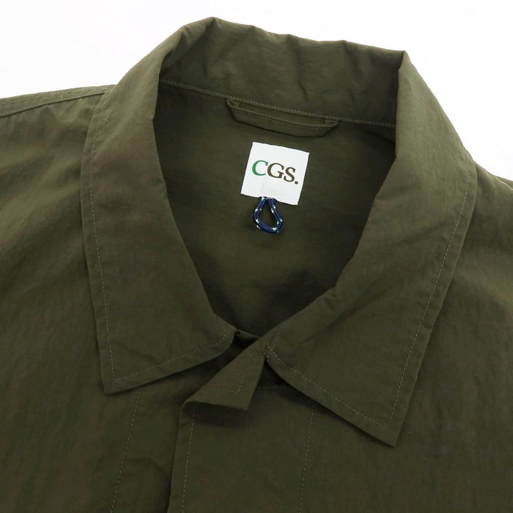 【中古】カリフォルニア ジェネラルストア California General Store ナイロン ワークジャケット ダークオリーブ【 サイズM 】【 状態ランクB 】【 メンズ 】 [BPD]
