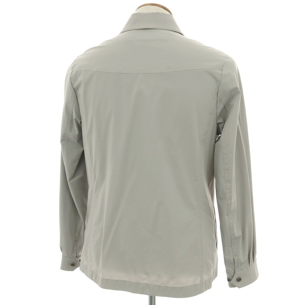 【中古】ムーレー MOORER ATLAS-KN ストレッチ ナイロン シャツジャケット グレー【 46 】【 状態ランクC 】【 メンズ 】