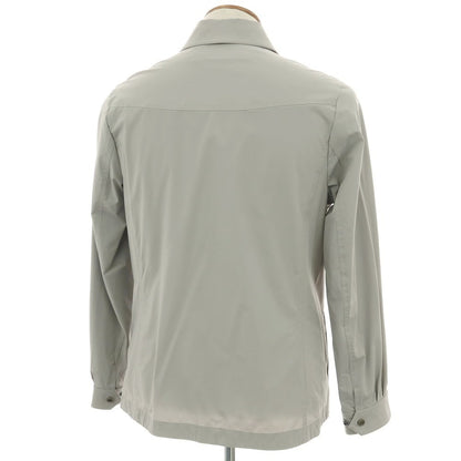 【中古】ムーレー MOORER ATLAS-KN ストレッチ ナイロン シャツジャケット グレー【 46 】【 状態ランクC 】【 メンズ 】