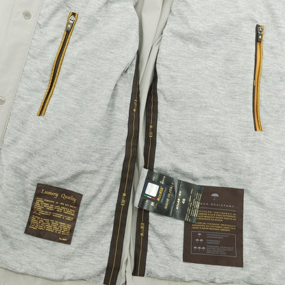 【中古】ムーレー MOORER ATLAS-KN ストレッチ ナイロン シャツジャケット グレー【 46 】【 状態ランクC 】【 メンズ 】