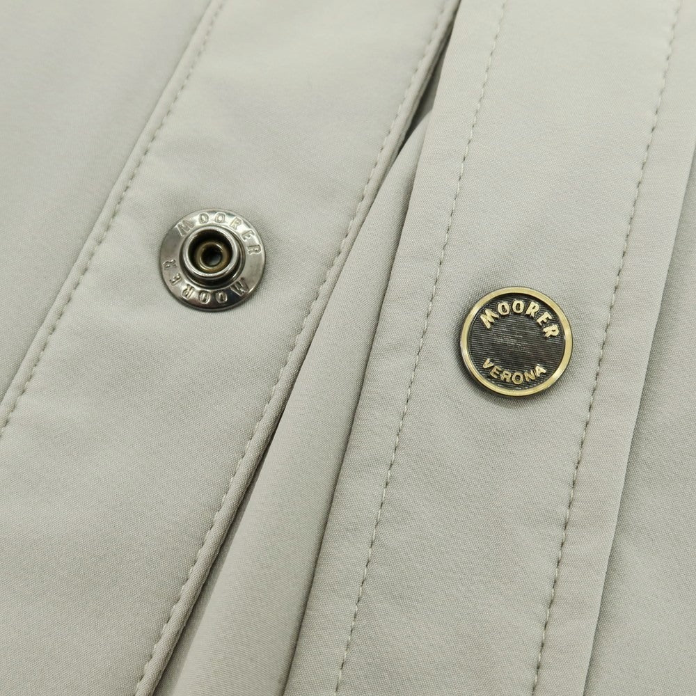 【中古】ムーレー MOORER ATLAS-KN ストレッチ ナイロン シャツジャケット グレー【 46 】【 状態ランクC 】【 メンズ 】