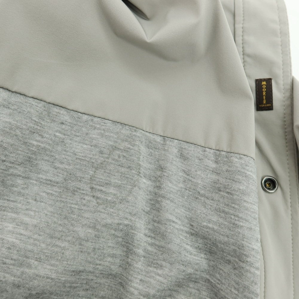 【中古】ムーレー MOORER ATLAS-KN ストレッチ ナイロン シャツジャケット グレー【 46 】【 状態ランクC 】【 メンズ 】