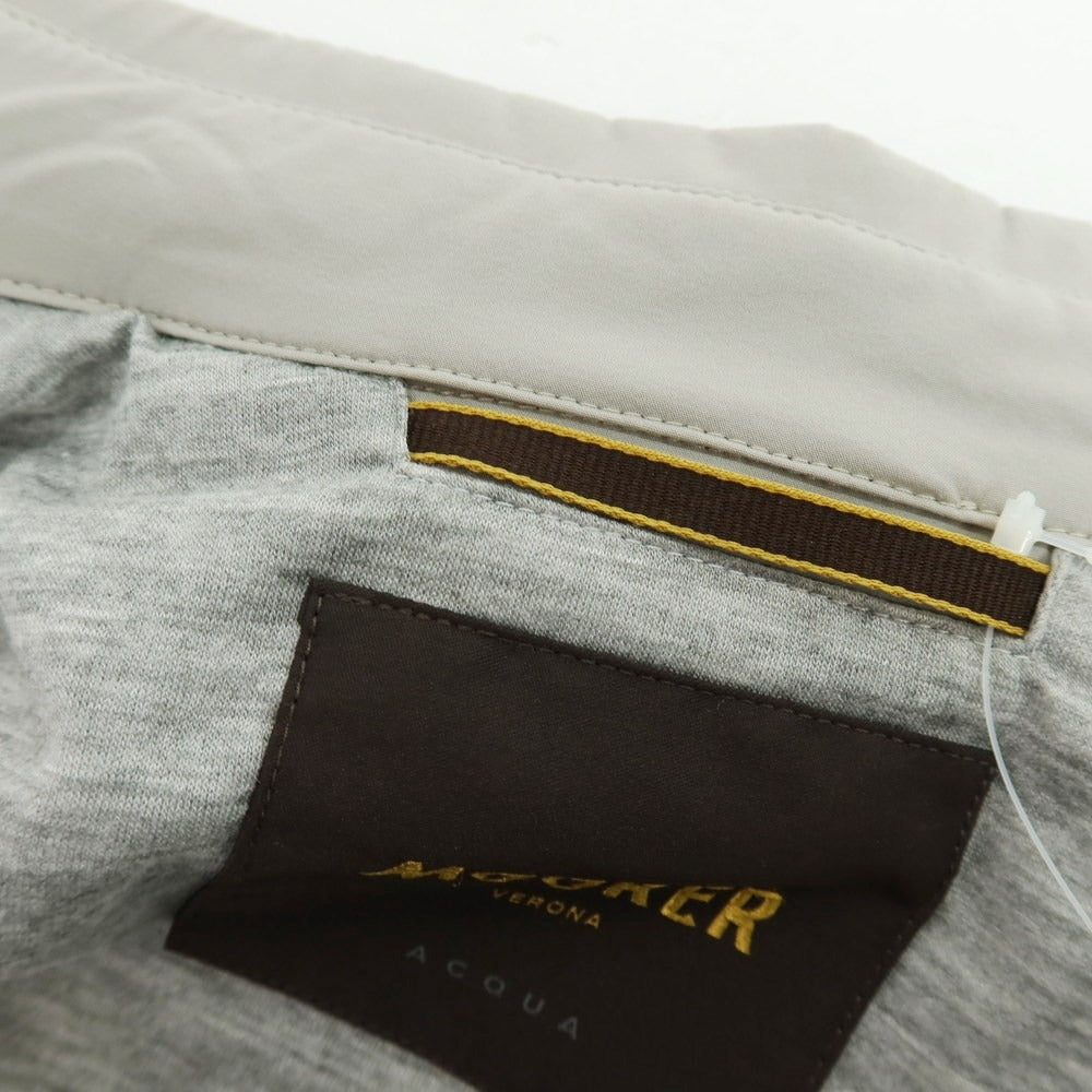 【中古】ムーレー MOORER ATLAS-KN ストレッチ ナイロン シャツジャケット グレー【 46 】【 状態ランクC 】【 メンズ 】