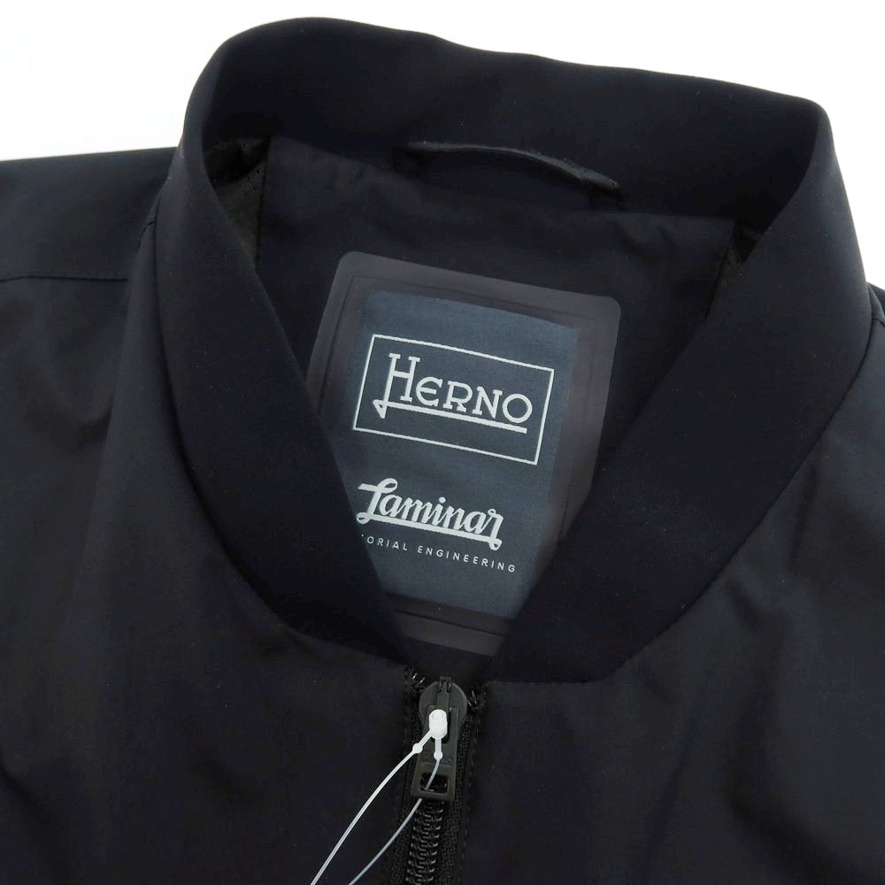 【中古】ヘルノ Herno Laminar GORE-TEX ポリエステル ボマーブルゾン ブラック【 46 】【 状態ランクB 】【 メンズ 】