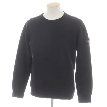 【中古】ストーンアイランド STONE ISLAND コットン クルーネック スウェット ブラック【 S 】【 状態ランクB 】【 メンズ 】