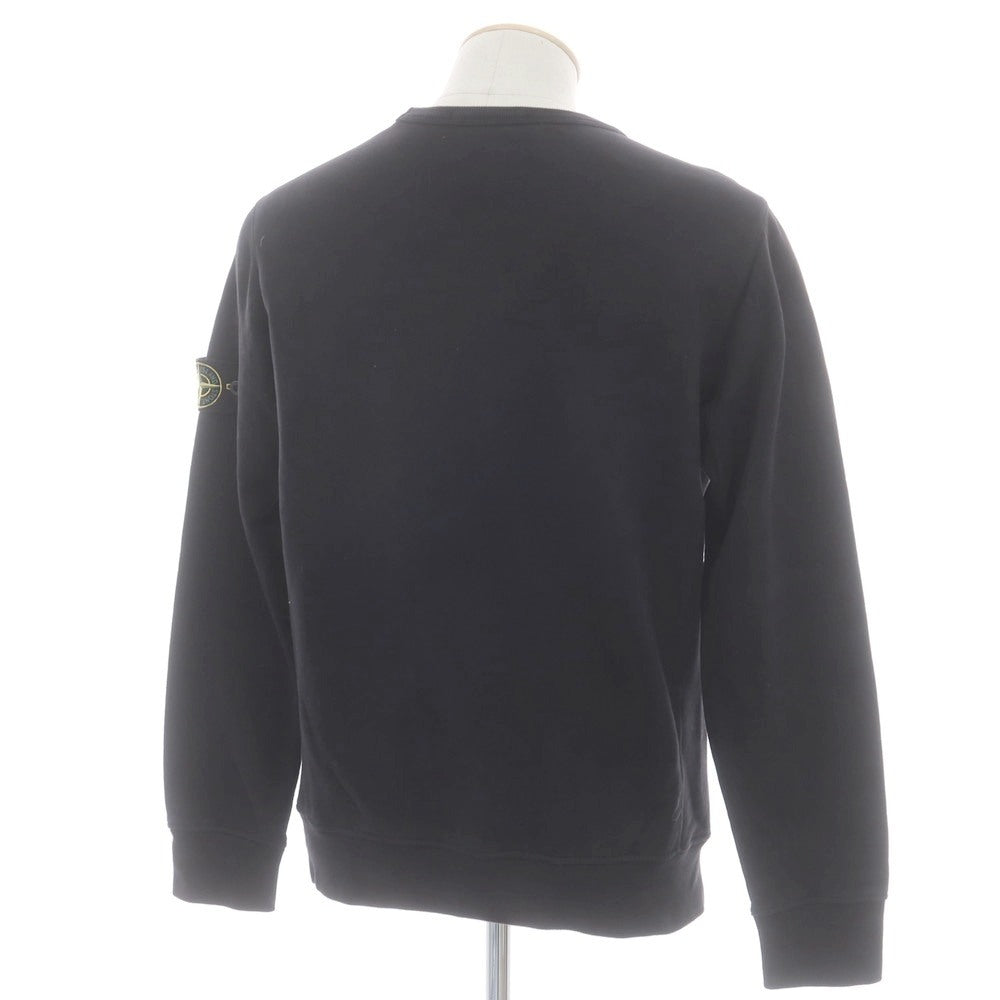 【中古】ストーンアイランド STONE ISLAND コットン クルーネック スウェット ブラック【 S 】【 状態ランクB 】【 メンズ 】