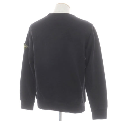 【中古】ストーンアイランド STONE ISLAND コットン クルーネック スウェット ブラック【 S 】【 状態ランクB 】【 メンズ 】