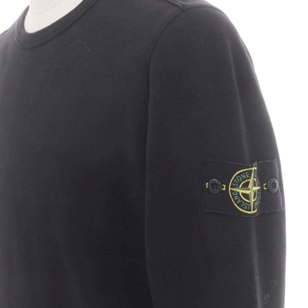 【中古】ストーンアイランド STONE ISLAND コットン クルーネック スウェット ブラック【 S 】【 状態ランクB 】【 メンズ 】