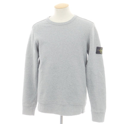 【中古】ストーンアイランド STONE ISLAND コットン クルーネック スウェット グレー【 S 】【 状態ランクB 】【 メンズ 】