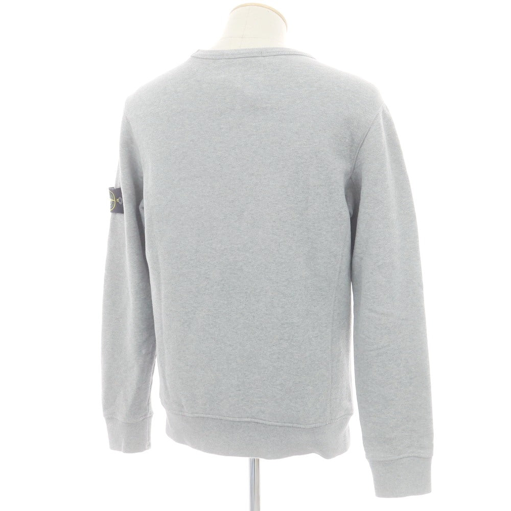 【中古】ストーンアイランド STONE ISLAND コットン クルーネック スウェット グレー【 S 】【 状態ランクB 】【 メンズ 】